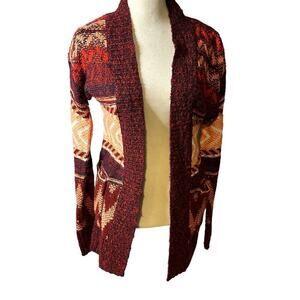 Mossimo Supply Company Women's Small Patterned Cardigan with Pockets